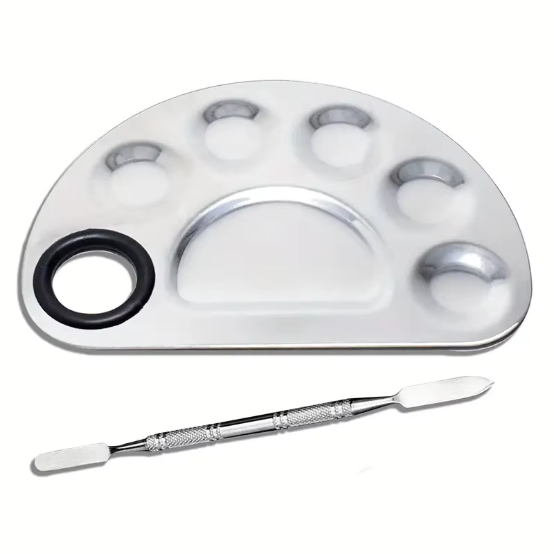 Beauty Makeup Palette - Edelstahl Make-Up Mixer Nail art Nagellack