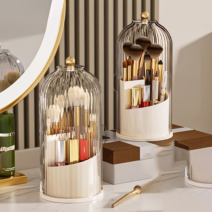 Beauty Makeup Vanity Set - 5-teiliges Set, 360-Grad drehbares, staubdichtes Beauty-Aufbewahrungsregal