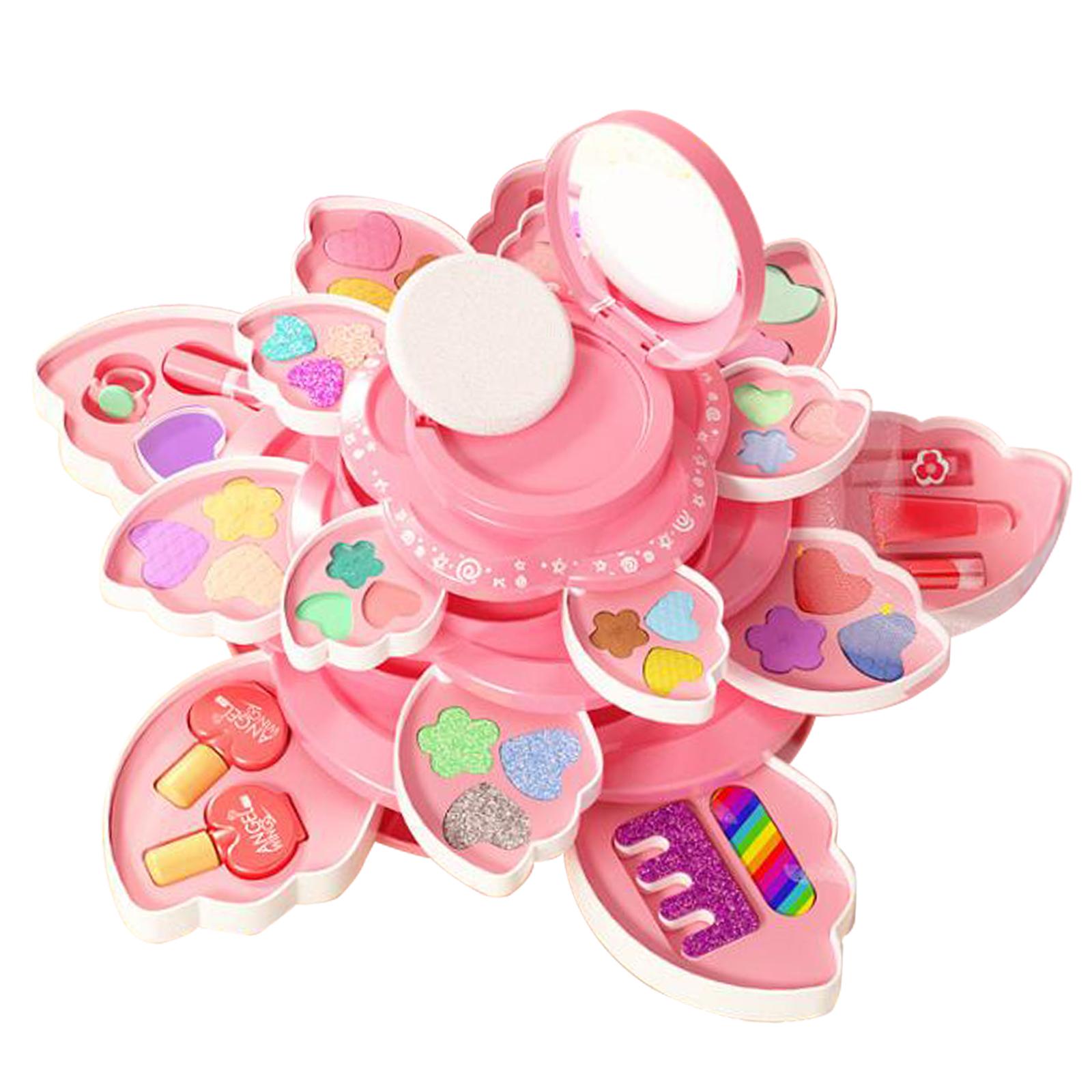 Beauty Makeup Vanity Set - Spielzeug-Schminkset für Kinder, Tragbarer Schminktisch, Kosmetikspielzeug