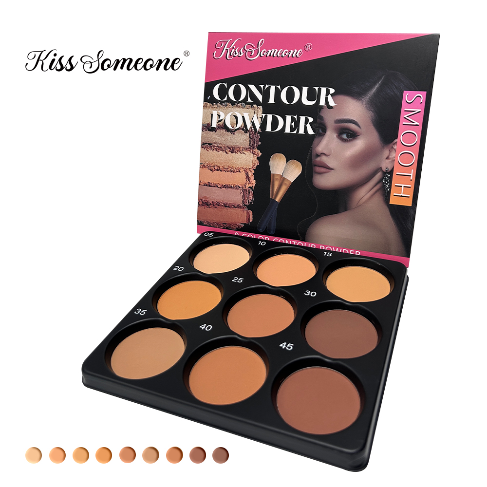 9-farbige Puder-Konturpalette, – Beauty Makeup Palette Bewertung und Preis