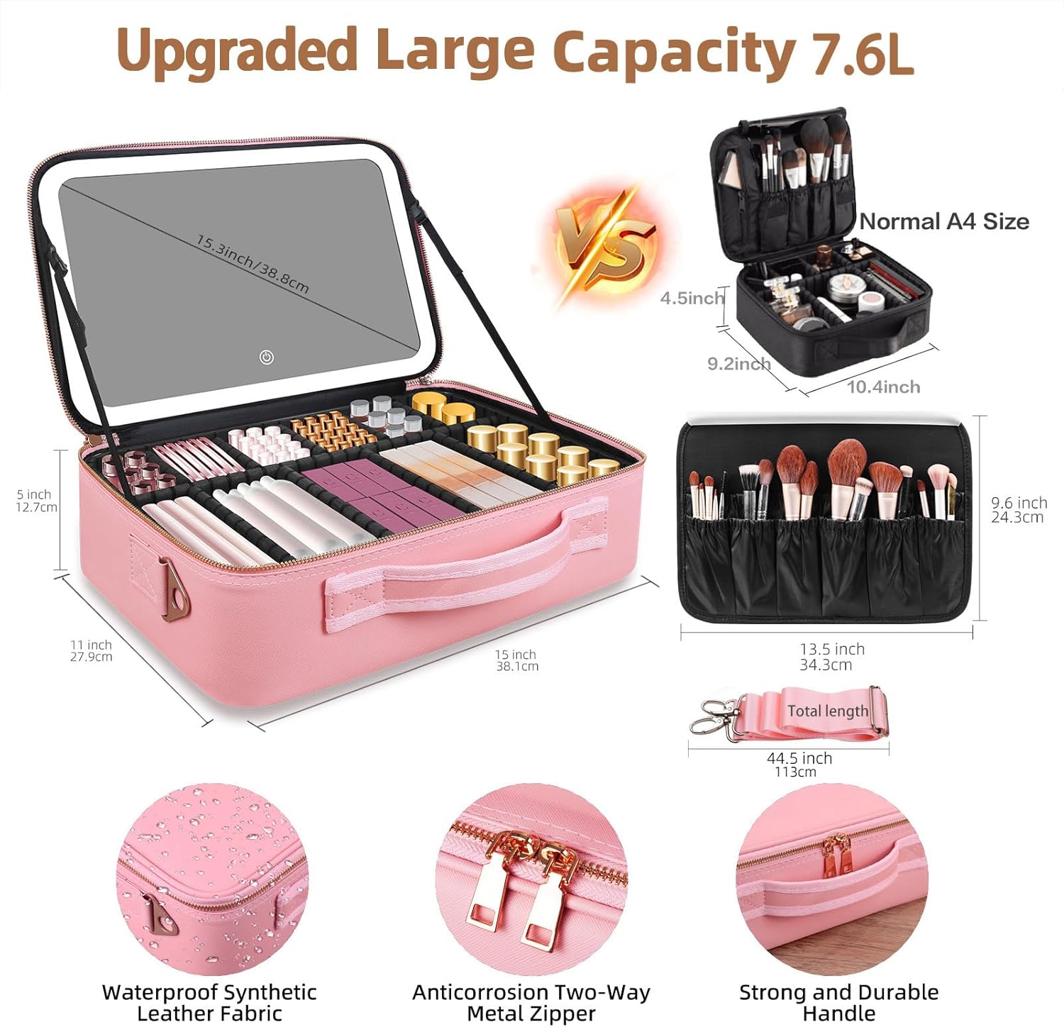 Große Kosmetiktasche 15''X11'' – Beauty Makeup Women Bewertung und Preis